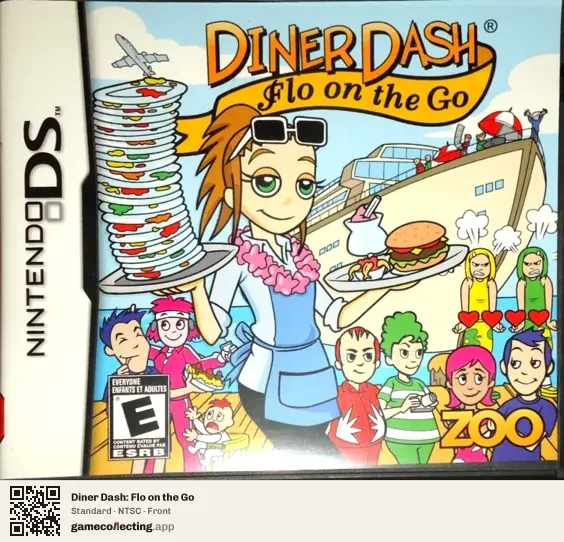 Diner Dash: Flo on the Go Nintendo DS, NTSC box front