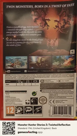 Monster Hunter Stories 3: Twisted Reflection Nintendo Switch 2, United Kingdom box back