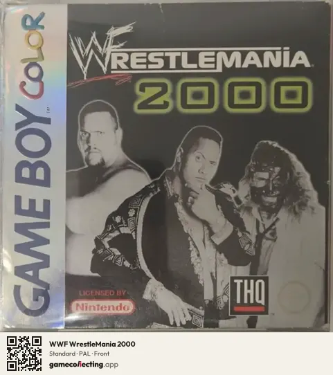 WWF WrestleMania 2000 Game Boy Color, PAL box front
