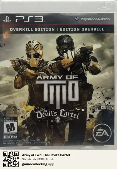 Army of Two: The Devil's Cartel PlayStation 3, NTSC box front