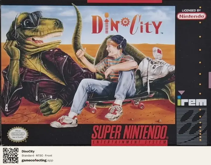 DinoCity Super Nintendo Entertainment System, NTSC box front