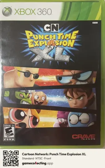 Cartoon Network: Punch Time Explosion XL Xbox 360, NTSC box front