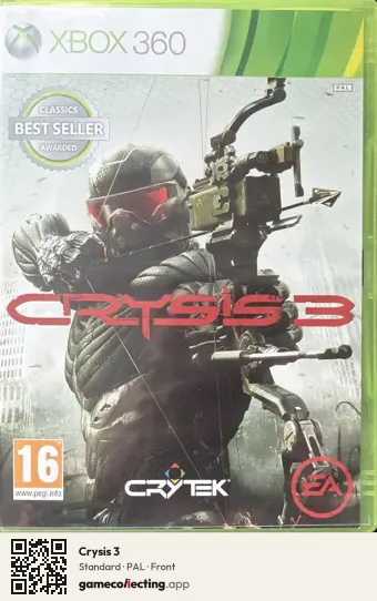 Crysis 3 Xbox 360, PAL box front
