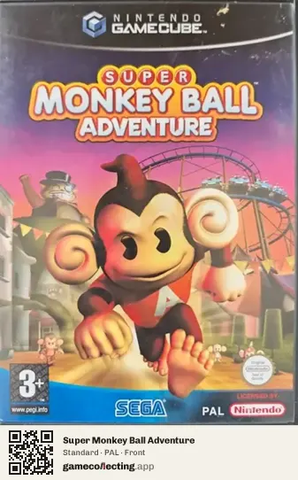Super Monkey Ball Adventure Nintendo GameCube, PAL box front
