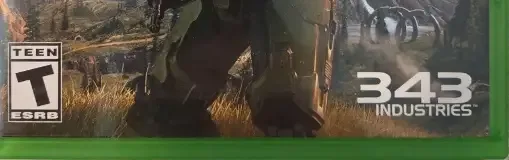 Halo Infinite, the ESRB box on its front