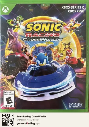 Sonic Racing: CrossWorlds Xbox Series X, NTSC box front