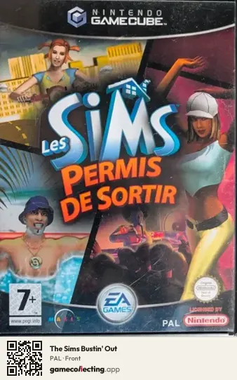 The Sims Bustin' Out Nintendo GameCube, PAL box front