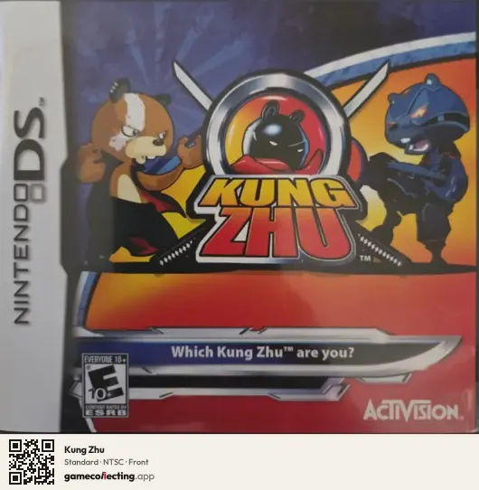 Kung Zhu Nintendo DS, NTSC box front