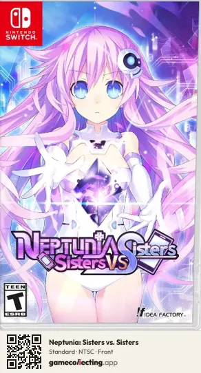 Neptunia: Sisters vs. Sisters Nintendo Switch, NTSC box front