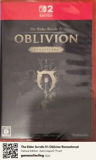 The Elder Scrolls IV: Oblivion Remastered Nintendo Switch 2, Japan box front