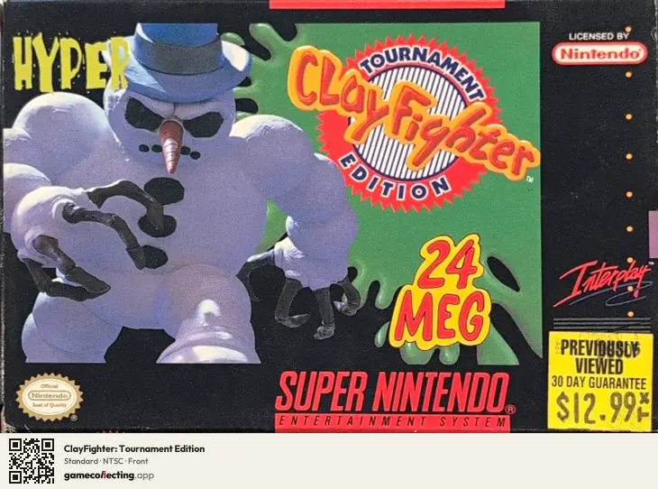 ClayFighter: Tournament Edition Super Nintendo Entertainment System, NTSC box front