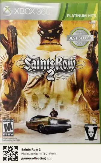 Saints Row 2 Xbox 360, NTSC box front