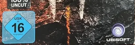 Far Cry Primal, the USK square on its front