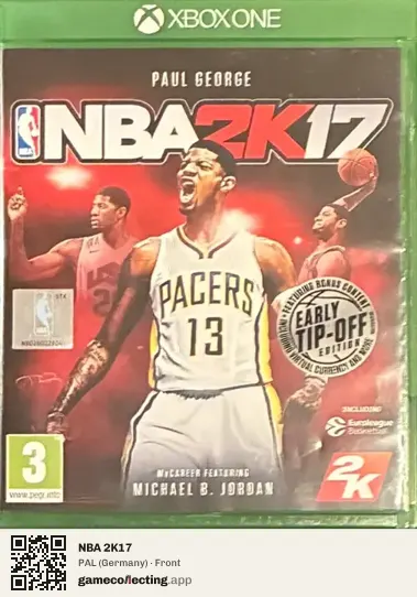 NBA 2K17 Xbox One, Germany box front