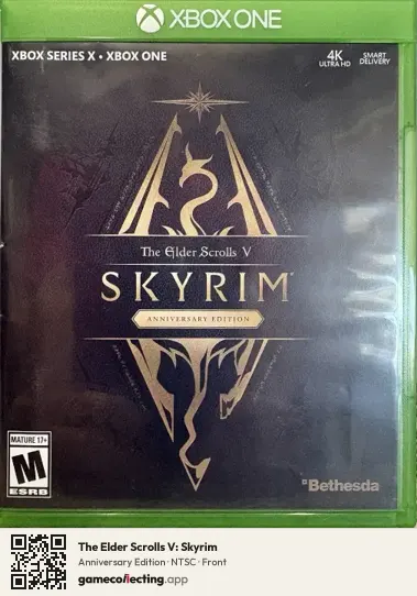 The Elder Scrolls V: Skyrim Xbox One, NTSC box front