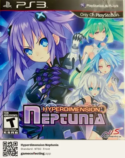 Hyperdimension Neptunia PlayStation 3, NTSC box front