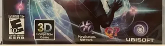 Child of Eden, the ESRB box on its front
