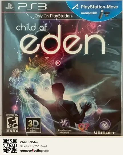 Child of Eden PlayStation 3, NTSC box front