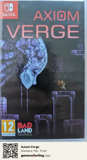 Axiom Verge Nintendo Switch, PAL box front