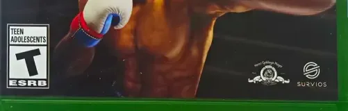 Big Rumble Boxing: Creed Champions, the ESRB box on its front
