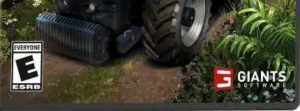 Farming Simulator 22, the ESRB box on its front