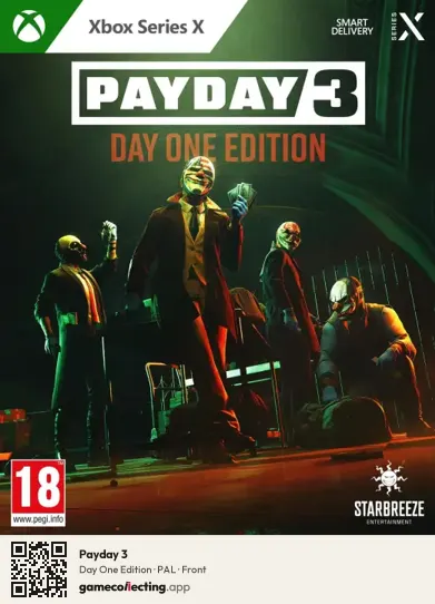 Payday 3 Xbox Series X, PAL box front