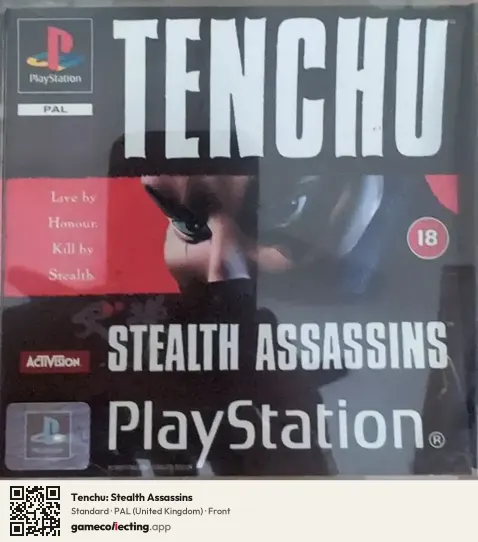 Tenchu: Stealth Assassins PlayStation, United Kingdom box front