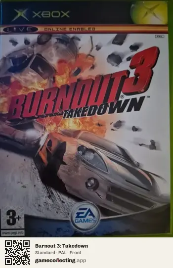 Burnout 3: Takedown Xbox, PAL box front