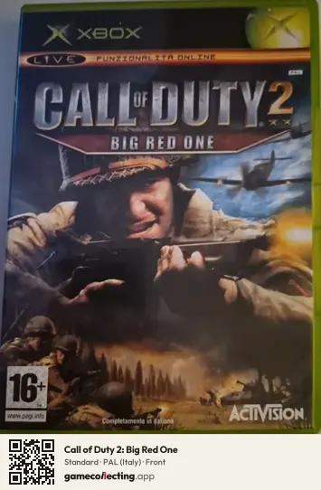 Call of Duty 2: Big Red One Xbox, Italy box front