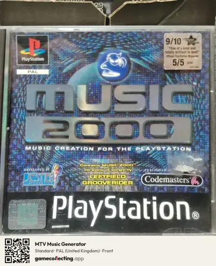 MTV Music Generator PlayStation, United Kingdom box front