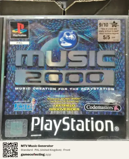 MTV Music Generator PlayStation, United Kingdom box front