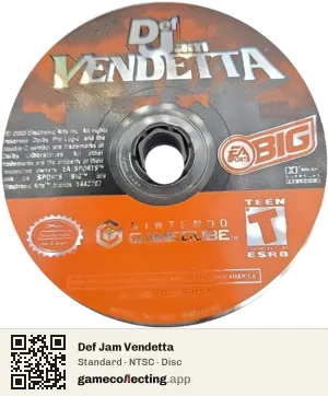 Def Jam Vendetta Nintendo GameCube, NTSC disc