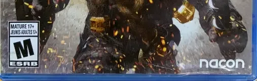 Warhammer: Chaosbane, the ESRB box on its front