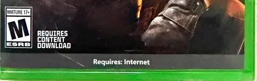 Call of Duty: Black Ops 6, the ESRB box on its front