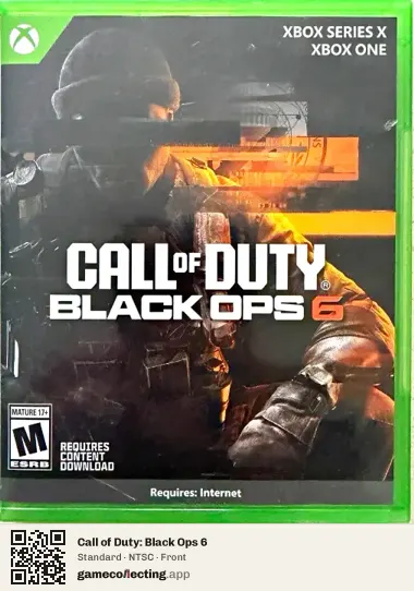 Call of Duty: Black Ops 6 Xbox Series X, NTSC box front