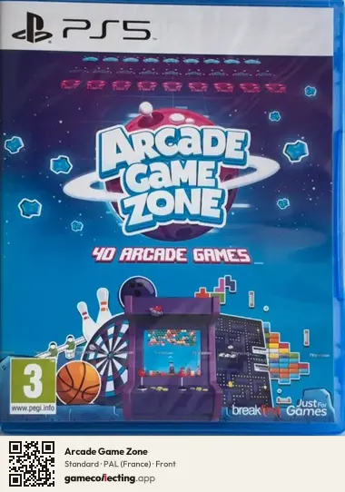 Arcade Game Zone PlayStation 5, France box front