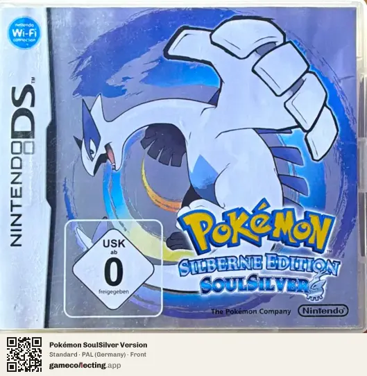 Pokémon SoulSilver Version Nintendo DS, Germany box front