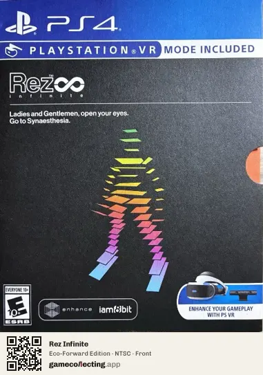 Rez Infinite PlayStation 4, NTSC box front