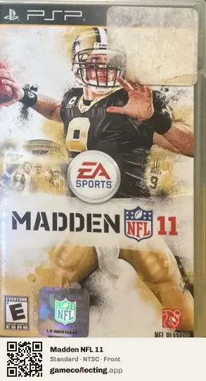 Madden NFL 11 PlayStation Portable, NTSC box front