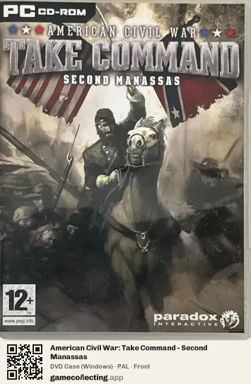 American Civil War: Take Command - Second Manassas Computer, PAL box front
