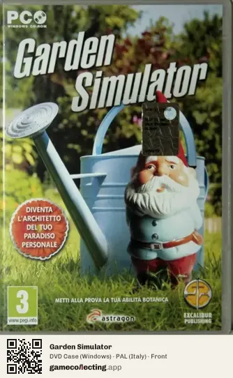 Garden Simulator Computer, Italy box front