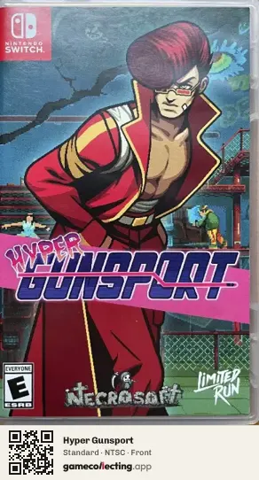 Hyper Gunsport Nintendo Switch, NTSC box front