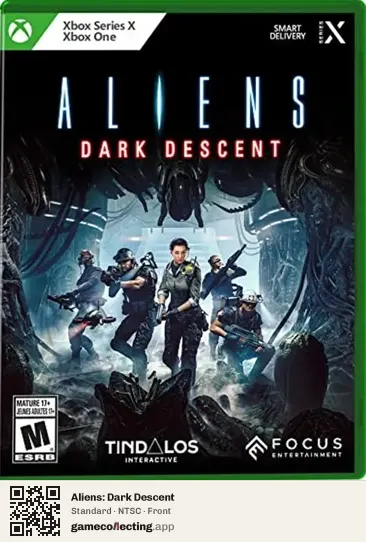 Aliens: Dark Descent Xbox Series X, NTSC box front