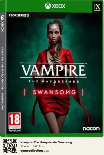 Vampire: The Masquerade: Swansong Xbox Series X, PAL box front