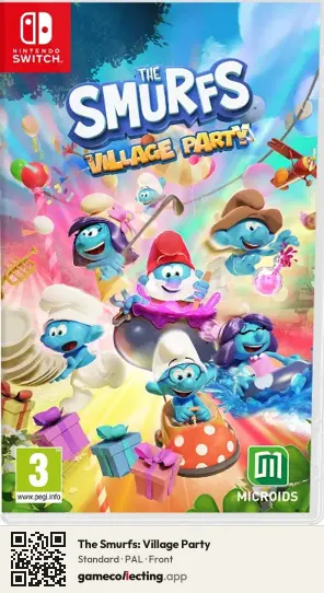 The Smurfs: Village Party Nintendo Switch, PAL box front