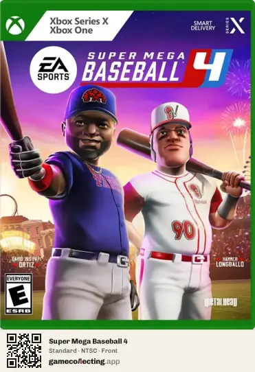 Super Mega Baseball 4 Xbox Series X, NTSC box front