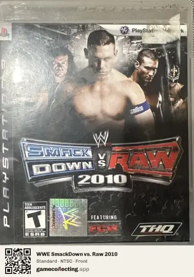 WWE SmackDown vs. Raw 2010 PlayStation 3, NTSC box front