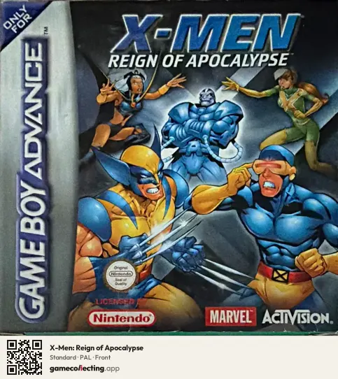 X-Men: Reign of Apocalypse Game Boy Advance, PAL box front