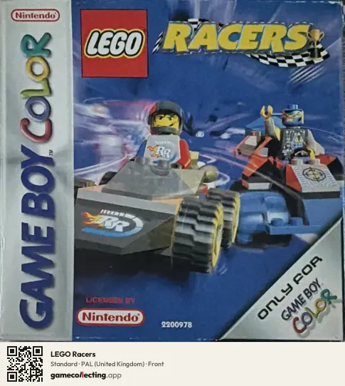 LEGO Racers Game Boy Color, United Kingdom box front