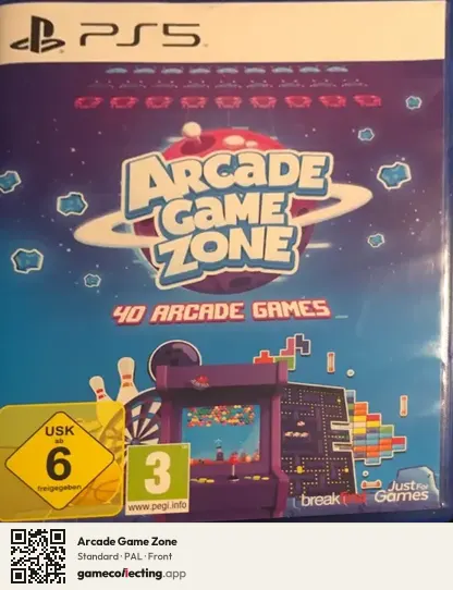 Arcade Game Zone PlayStation 5, PAL box front